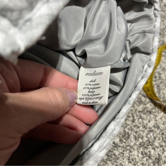 Blue Rain Grey and White Gingham Full Zip Quilted Vest Size Medium See Note - Picture 4 of 8